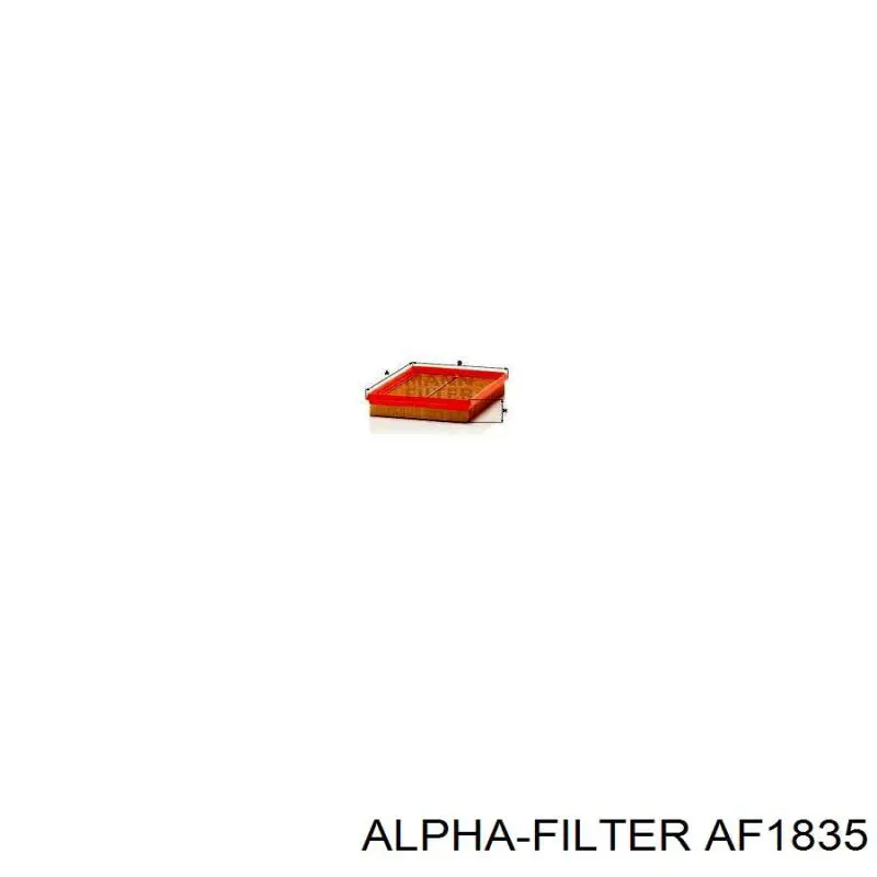 Воздушный фильтр AF1835 Alpha Filter