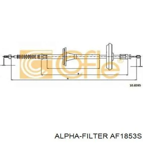 Элемент воздушного фильтра Alpha Filter AF1853S цена, от 5.42 USD