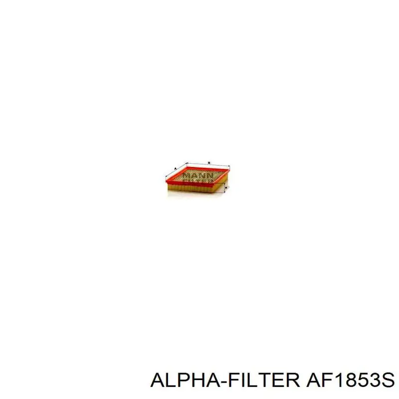 Воздушный фильтр AF1853S Alpha Filter