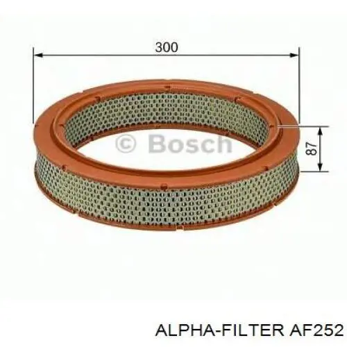 AF252 Alpha Filter Масляный фильтр двигателя