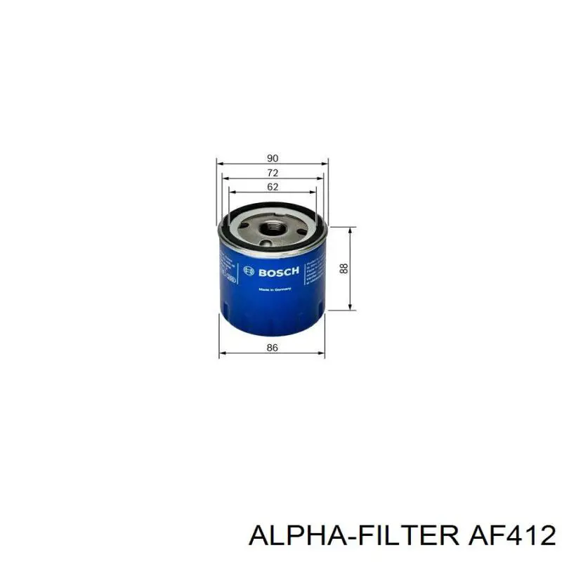 Топливный фильтр AF412 Alpha Filter