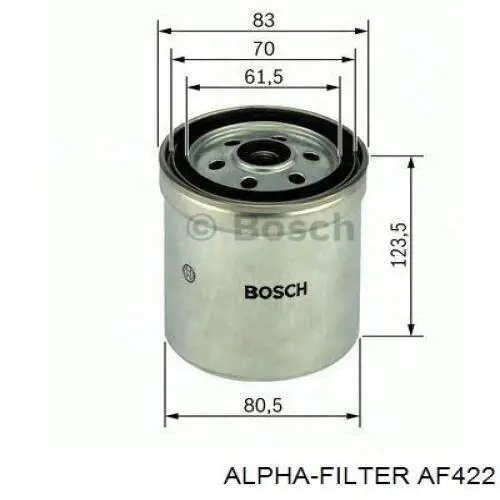 Купить AF422 Alpha Filter Фильтр-отстойник топлива грубой очистки