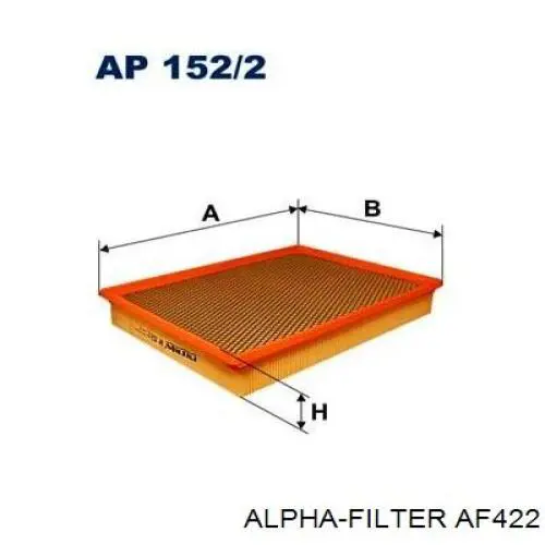 Купить AF422 Alpha Filter Фильтр-отстойник топлива грубой очистки
