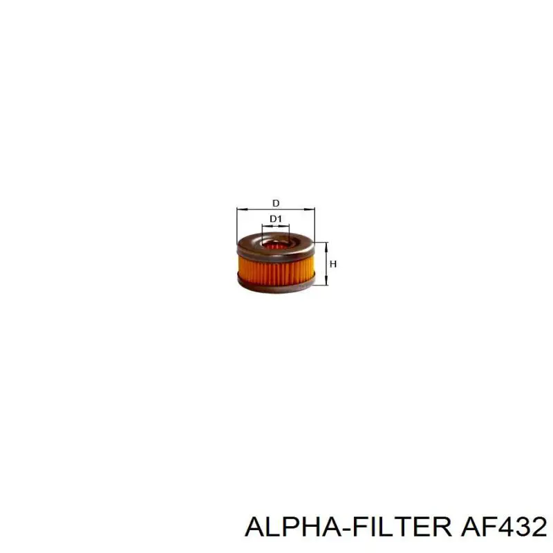 Топливный фильтр AF432 Alpha-filter