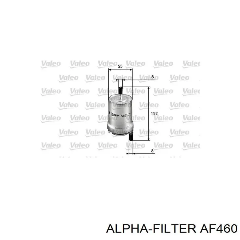 Купить AF460 Alpha Filter Фильтр-отстойник топлива грубой очистки