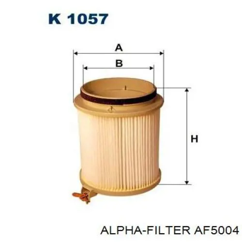 Фильтр салона AF5004 Alpha-filter