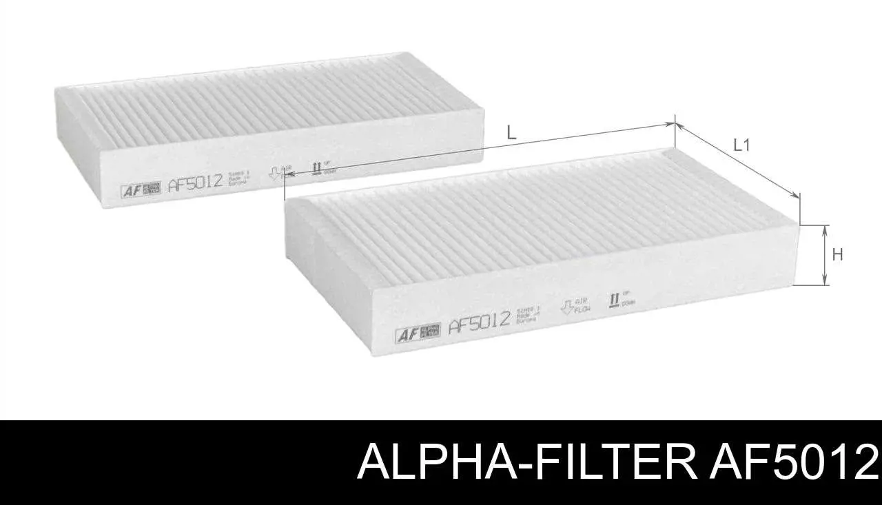 Фильтр салона AF5012 Alpha-filter