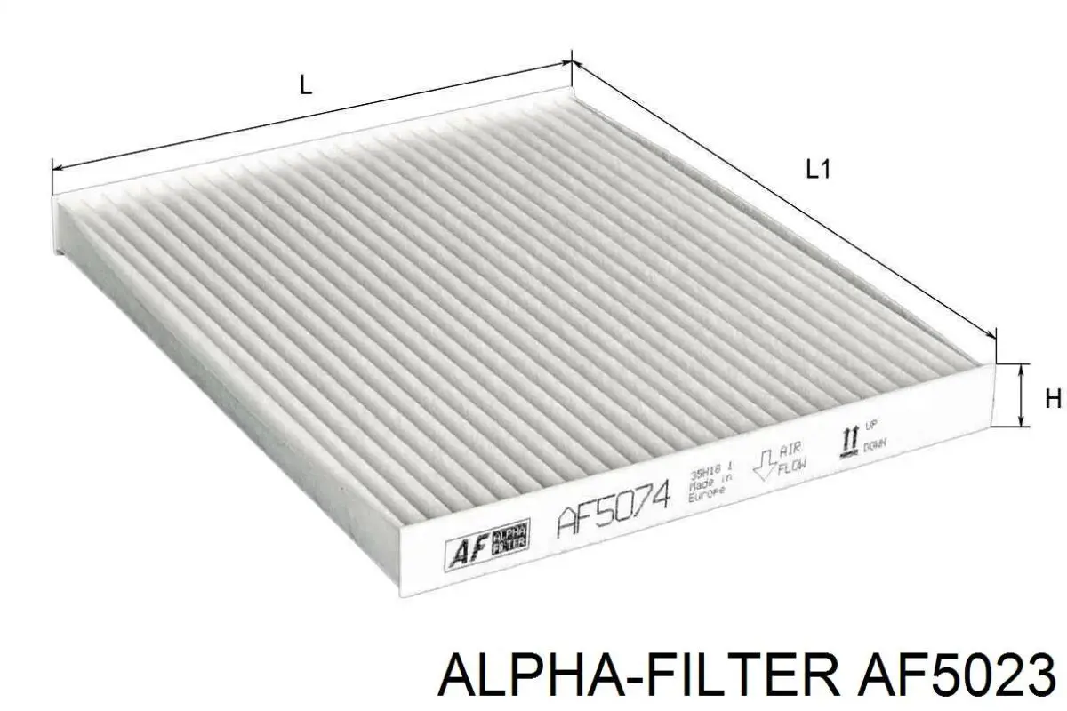 Купить AF5023 Alpha Filter Фильтр салона угольный