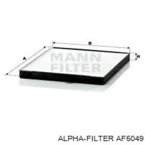 Фильтр салона AF5049 Alpha Filter