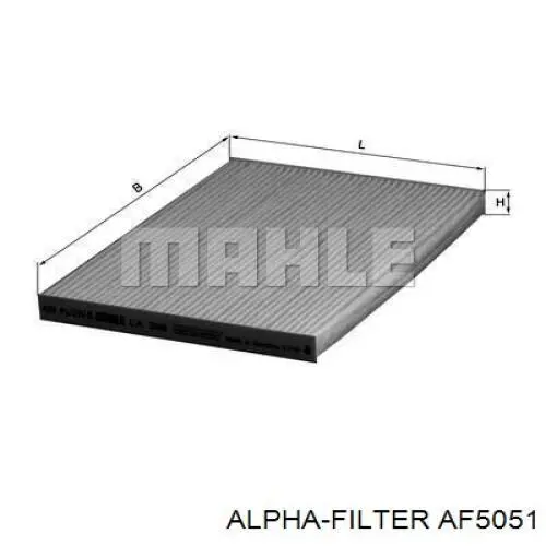 AF5051 Alpha Filter Внутрисалонный фильтр
