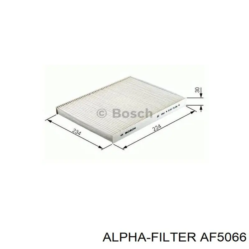 Фильтр воздушный отопителя Alpha Filter AF5066 цена, от 3.22 USD