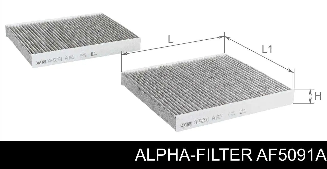 Фильтр салона AF5091A Alpha-filter