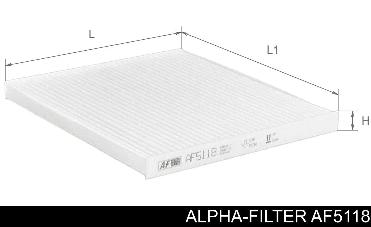 Фильтр салона AF5118 Alpha-filter