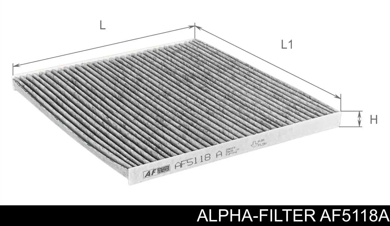 Фильтр салона AF5118A Alpha-filter