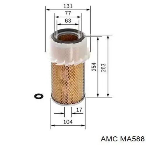 Купить MA1015 Clean Автомобильный фильтр воздуха
