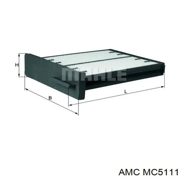 Воздушный фильтр салона AMC MC5111