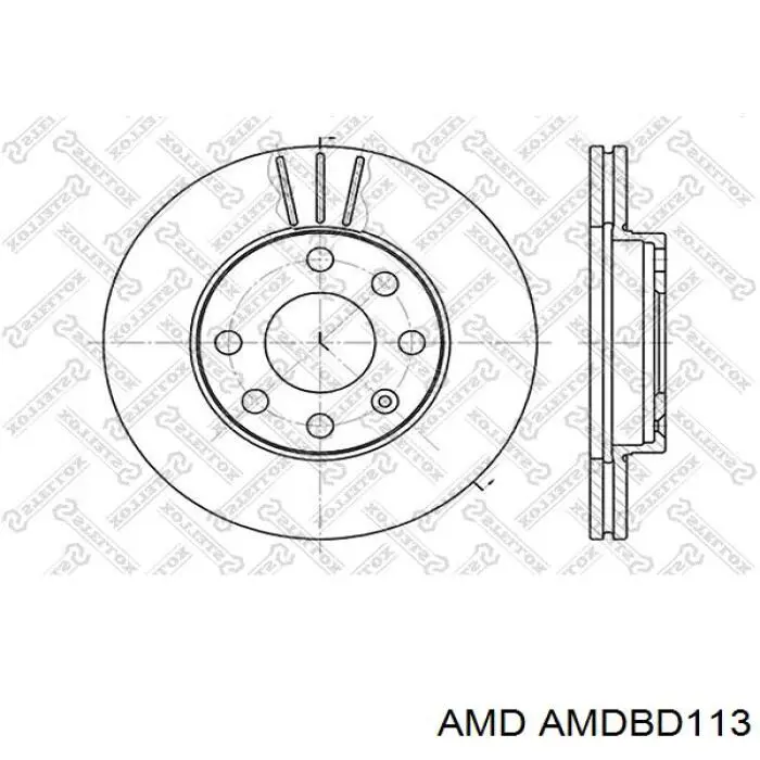AMDBD113 AMD диск тормозной передний