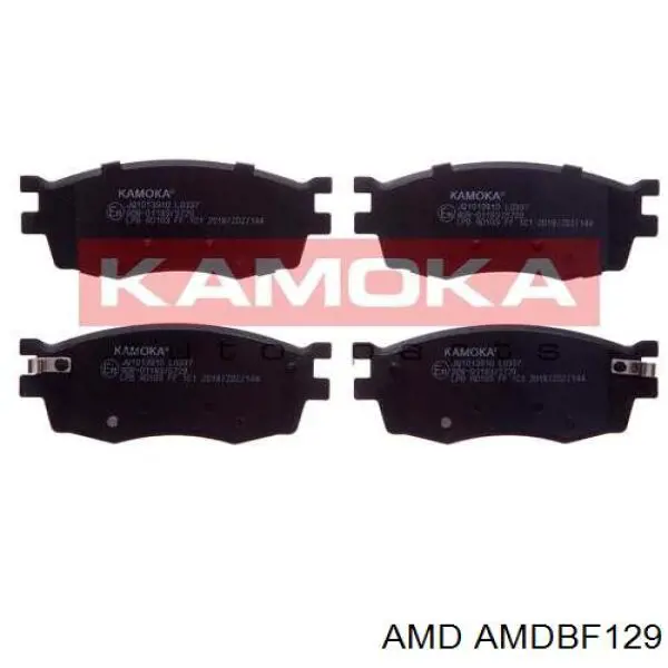 Колодки тормозные передние дисковые AMD AMDBF129