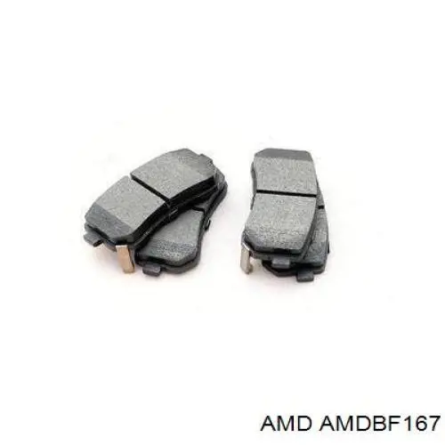 Колодки тормозные задние дисковые AMD AMDBF167