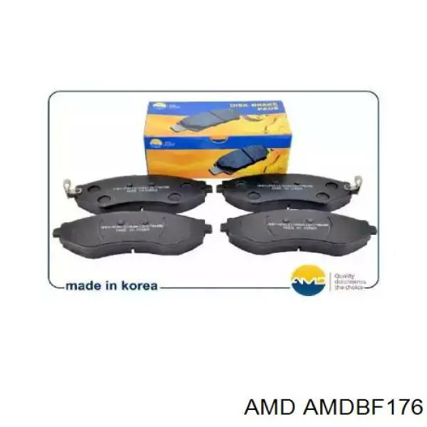 AMDBF176 AMD колодки тормозные передние дисковые
