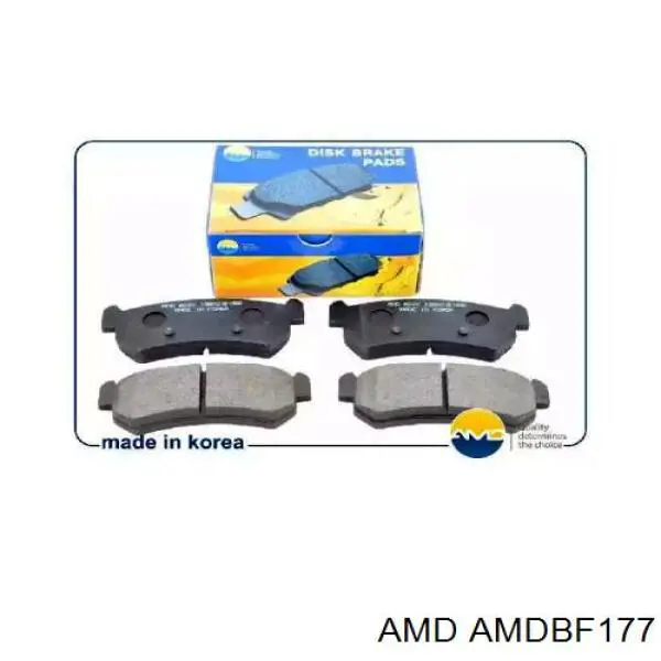 Колодки тормозные задние дисковые AMD AMDBF177