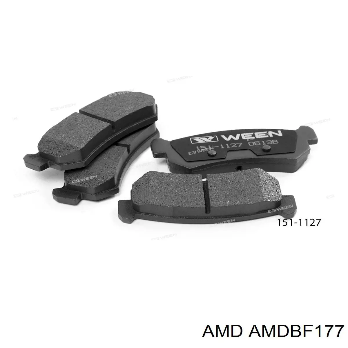 Купить AMDBF177 AMD Колодки тормозные задние, дисковые