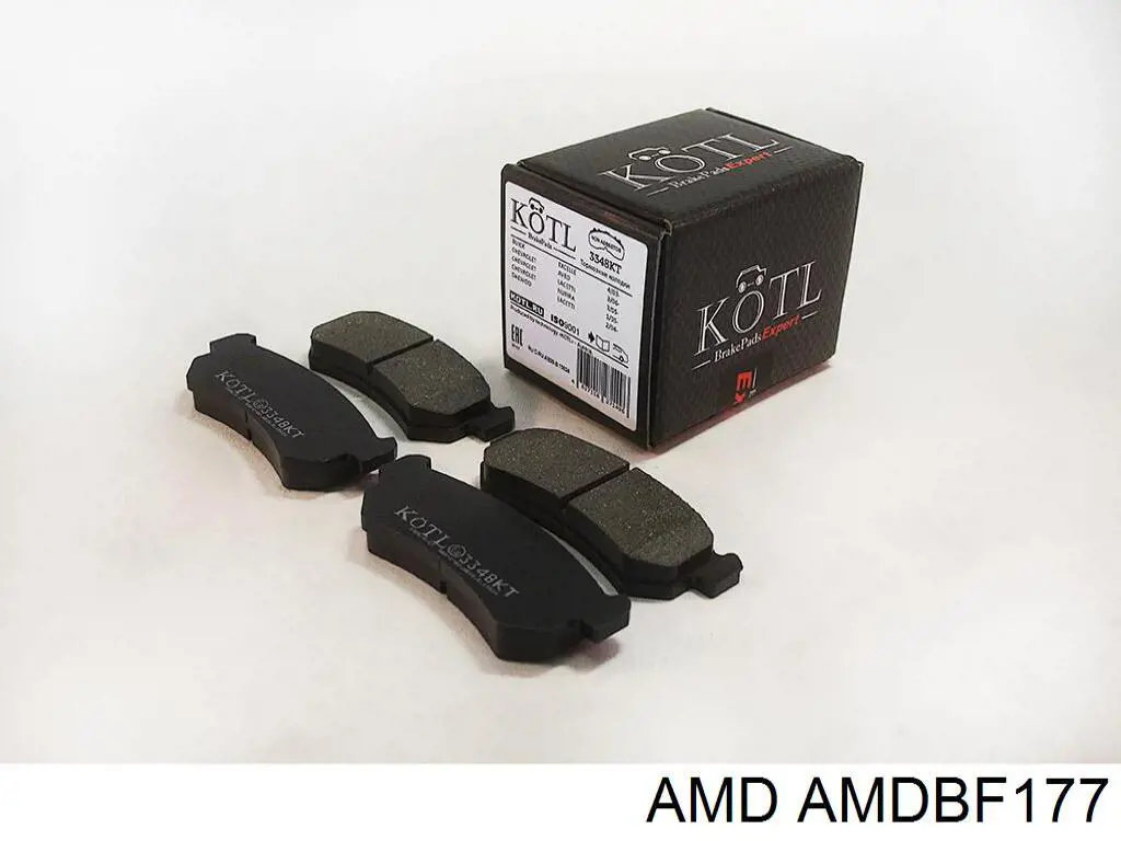 AMDBF177 AMD Колодки тормозные дисковые комплект
