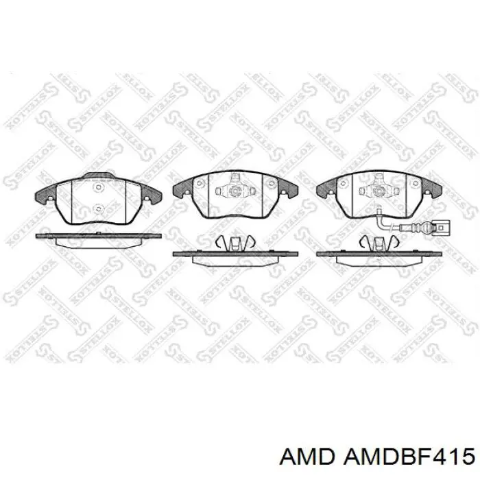 Передние тормозные колодки AMDBF415 AMD