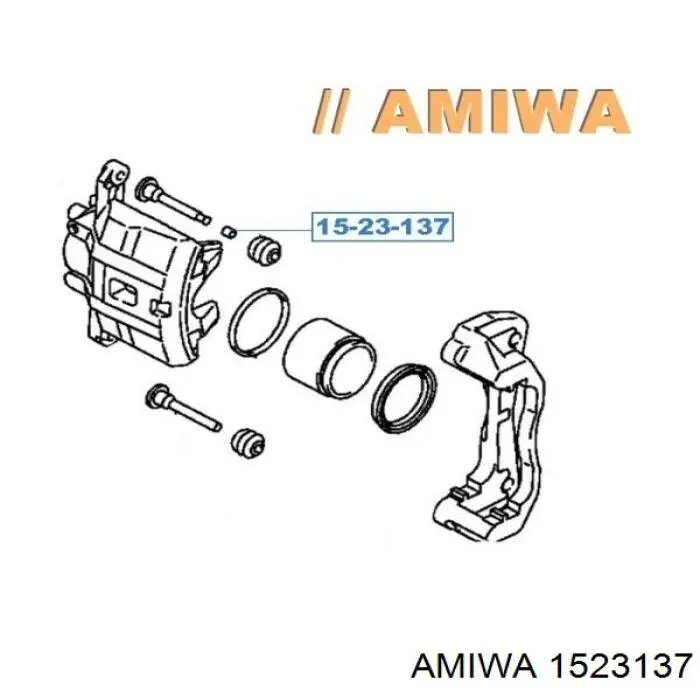 Пыльник направляющей суппорта тормозного переднего 1523137 AMIWA