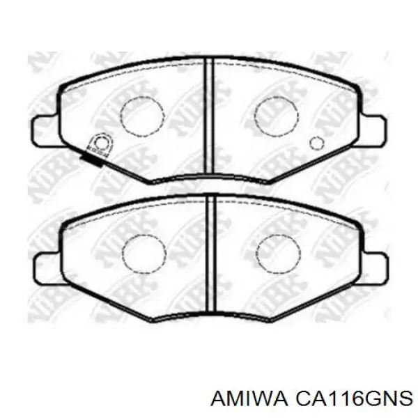 Передние тормозные колодки A116GN3501080 Great Wall