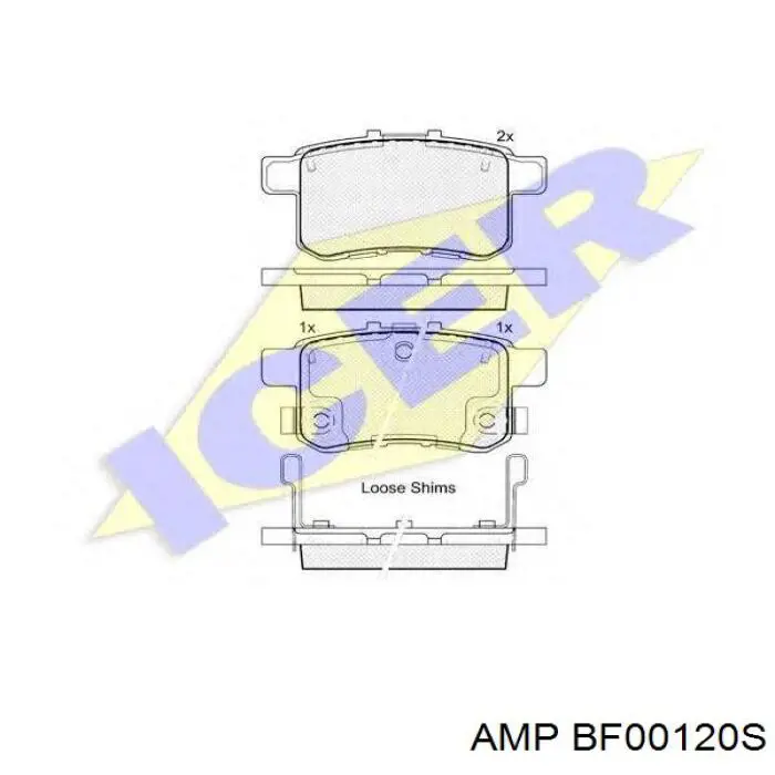 Колодки AMP/Paradowscy BF00120S цена, от 28.78 USD