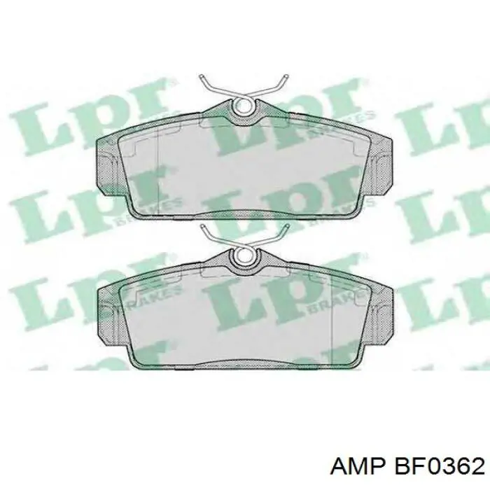 Передние тормозные колодки BF0362 AMP/Paradowscy