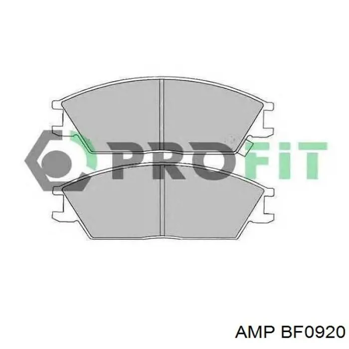 Передние тормозные колодки BF0920 AMP/Paradowscy