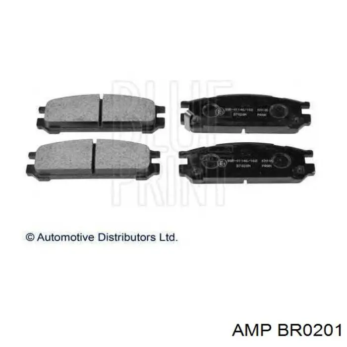 Задние тормозные колодки BR0201 AMP/Paradowscy