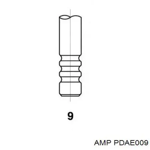 PDAE009 AMP/Paradowscy клапан впускной