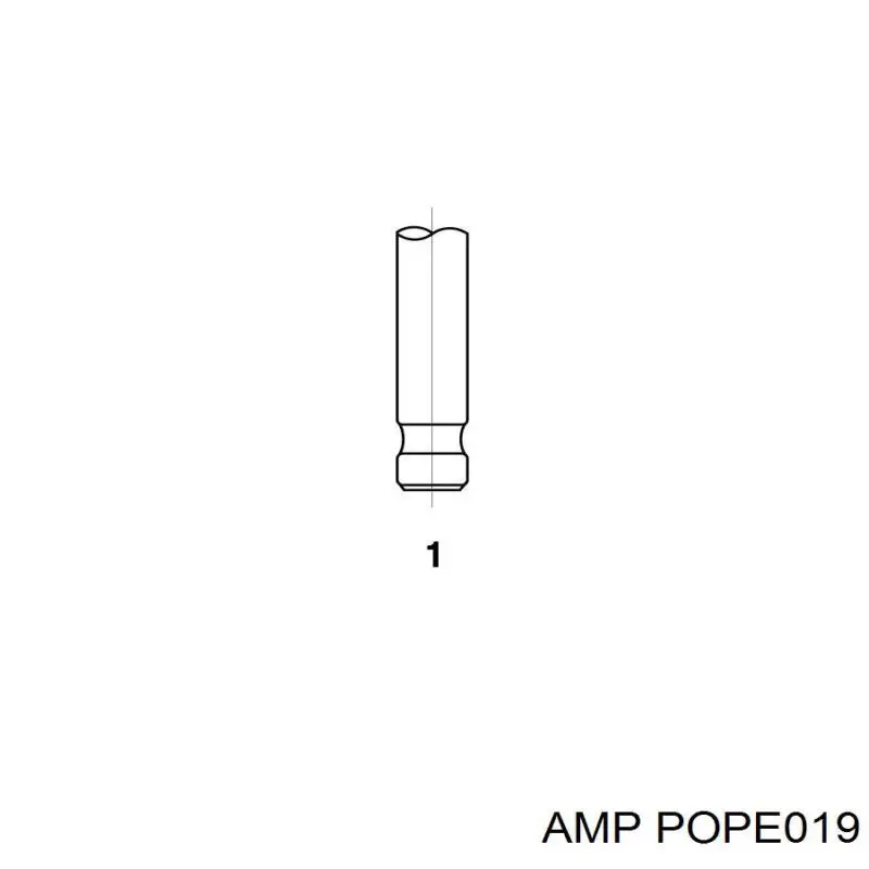 POPE019 AMP/Paradowscy клапан впускной