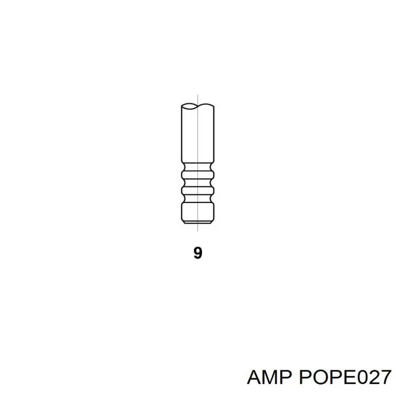 POPE027 AMP/Paradowscy клапан впускной