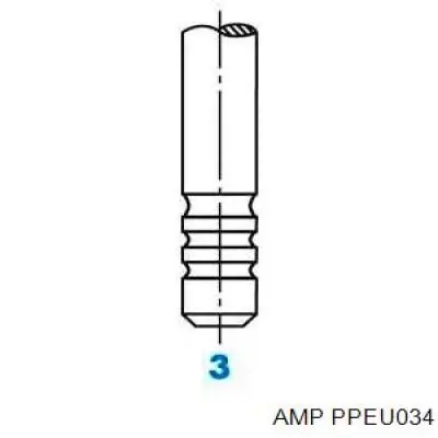 PPEU034 AMP/Paradowscy клапан впускной