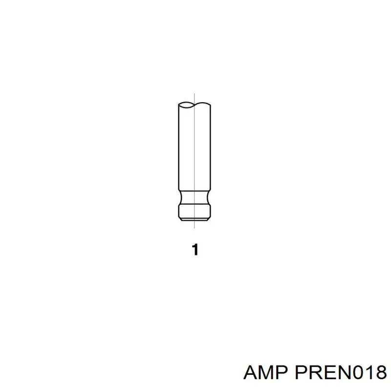 PREN018 AMP/Paradowscy клапан впускной