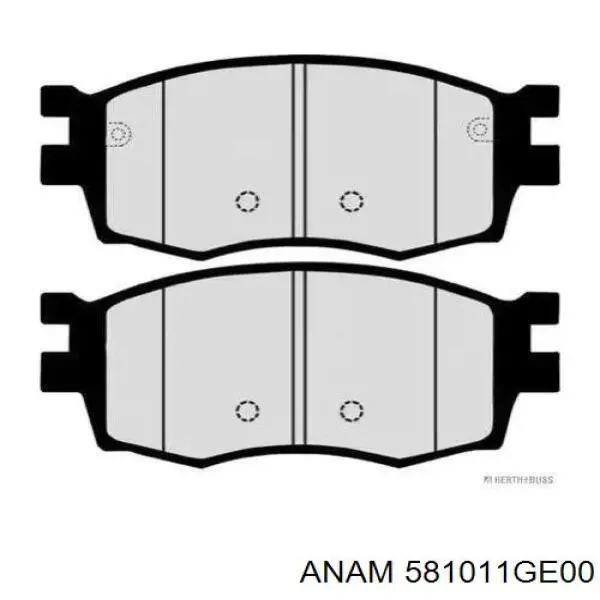 581011GE00 Anam Колодки передние