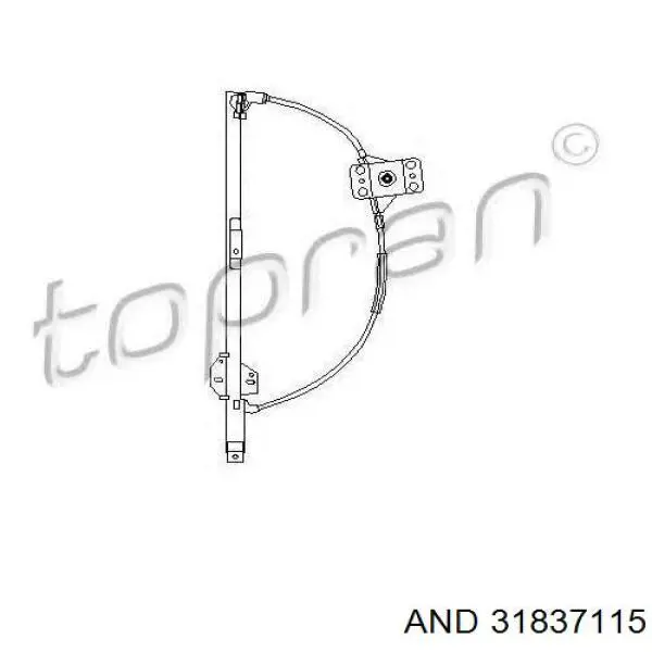 Механизм стеклоподъемника двери передней левой 31837115 AND