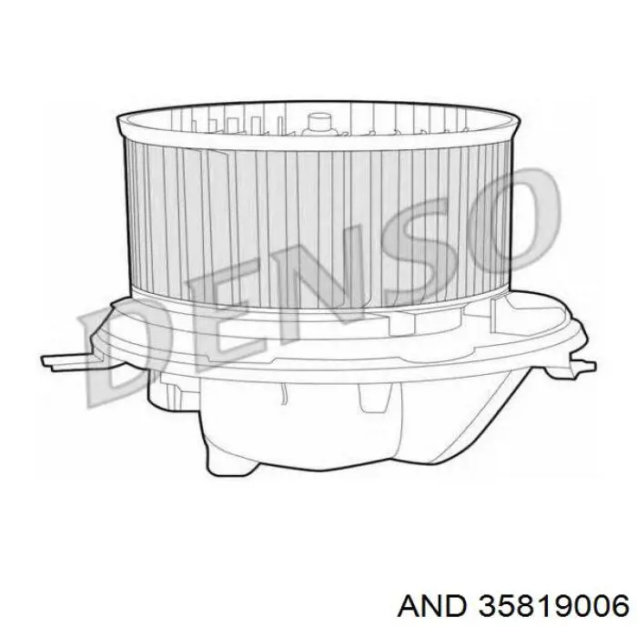 Motor eléctrico, ventilador habitáculo 35819006 AND