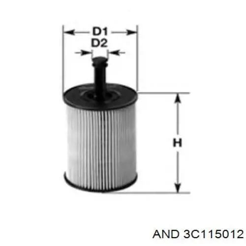 Filtro de aceite 3C115012 AND