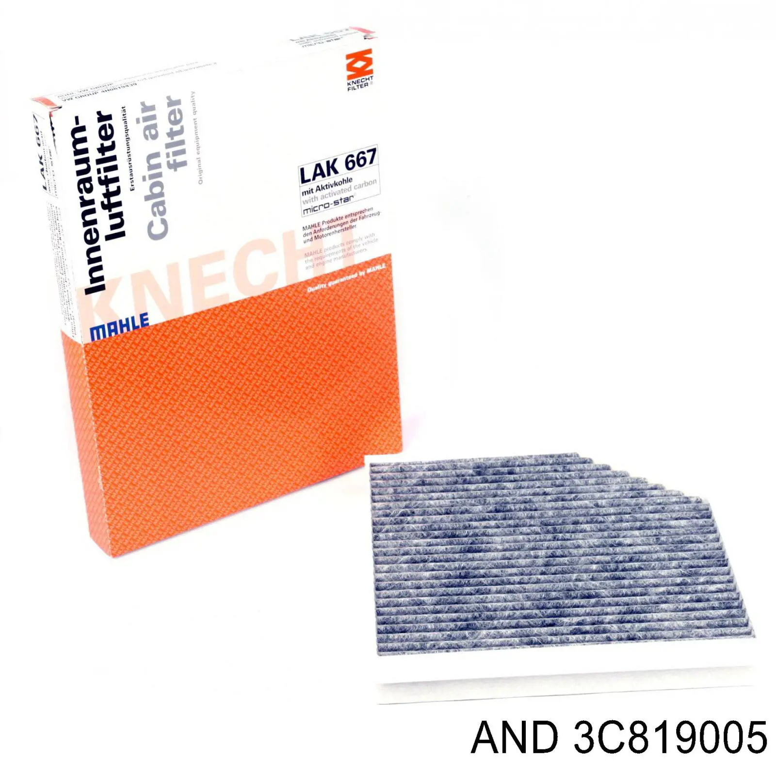 Фильтр воздушный отопителя AND 3C819005 цена, от 5.11 USD