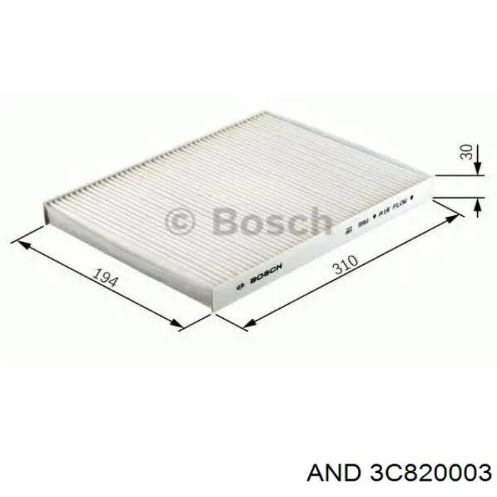 Фильтр салона 3C820003 AND