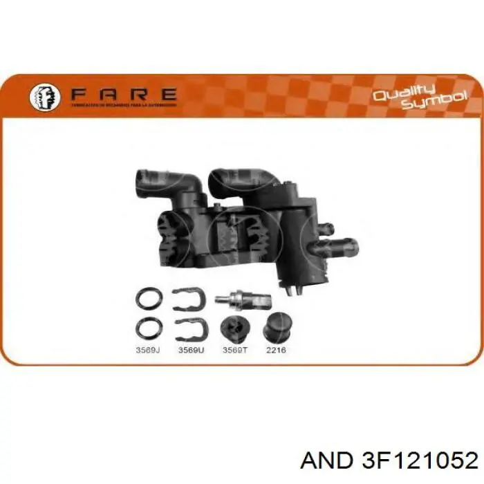 Кожух термостата AND 3F121052 цена, от 18.26 USD