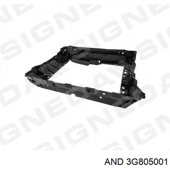 Suporte do radiador montado (painel de montagem de fixação das luzes) Polcar 95030410