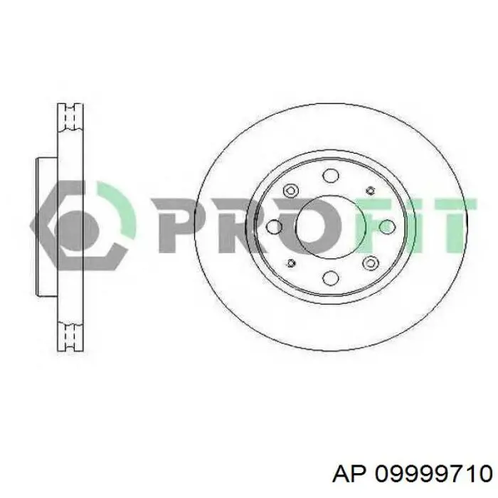 Передние тормозные диски 09999710 AP