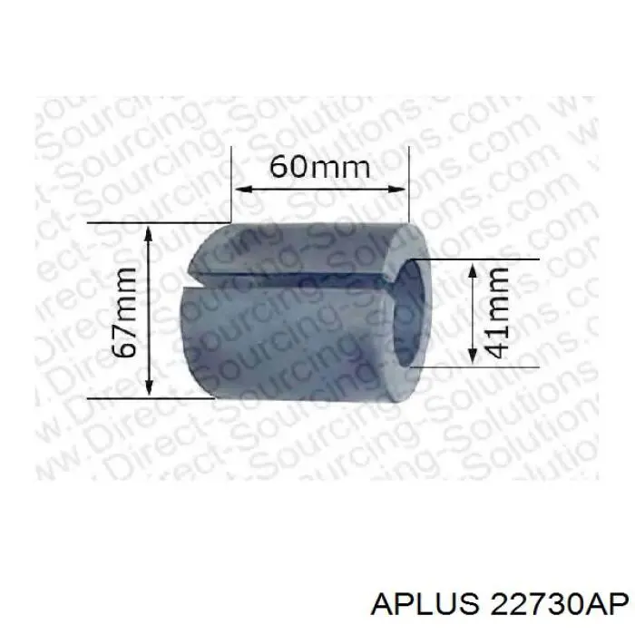 Втулка переднего стабилизатора 22730AP Aplus