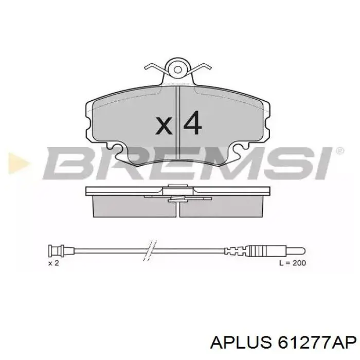 Передние тормозные диски 61277AP Aplus